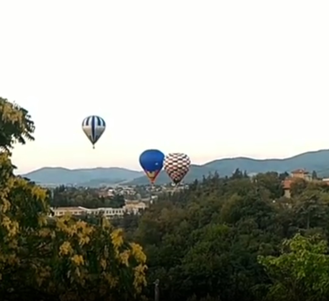 Duo, trio de montgolfières à Vidalon
