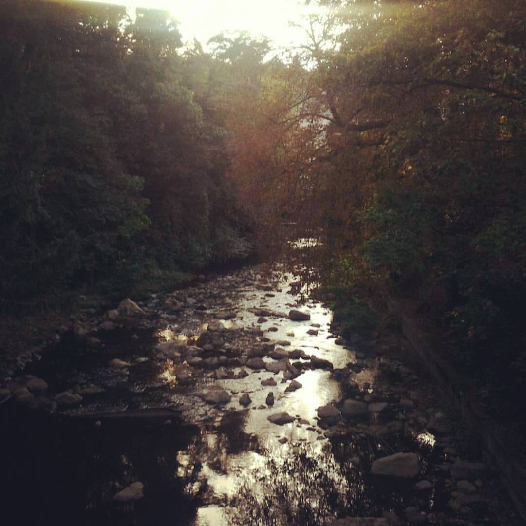 Fin de journée sur la Deûme, centre ville d&rsquo;Annonay