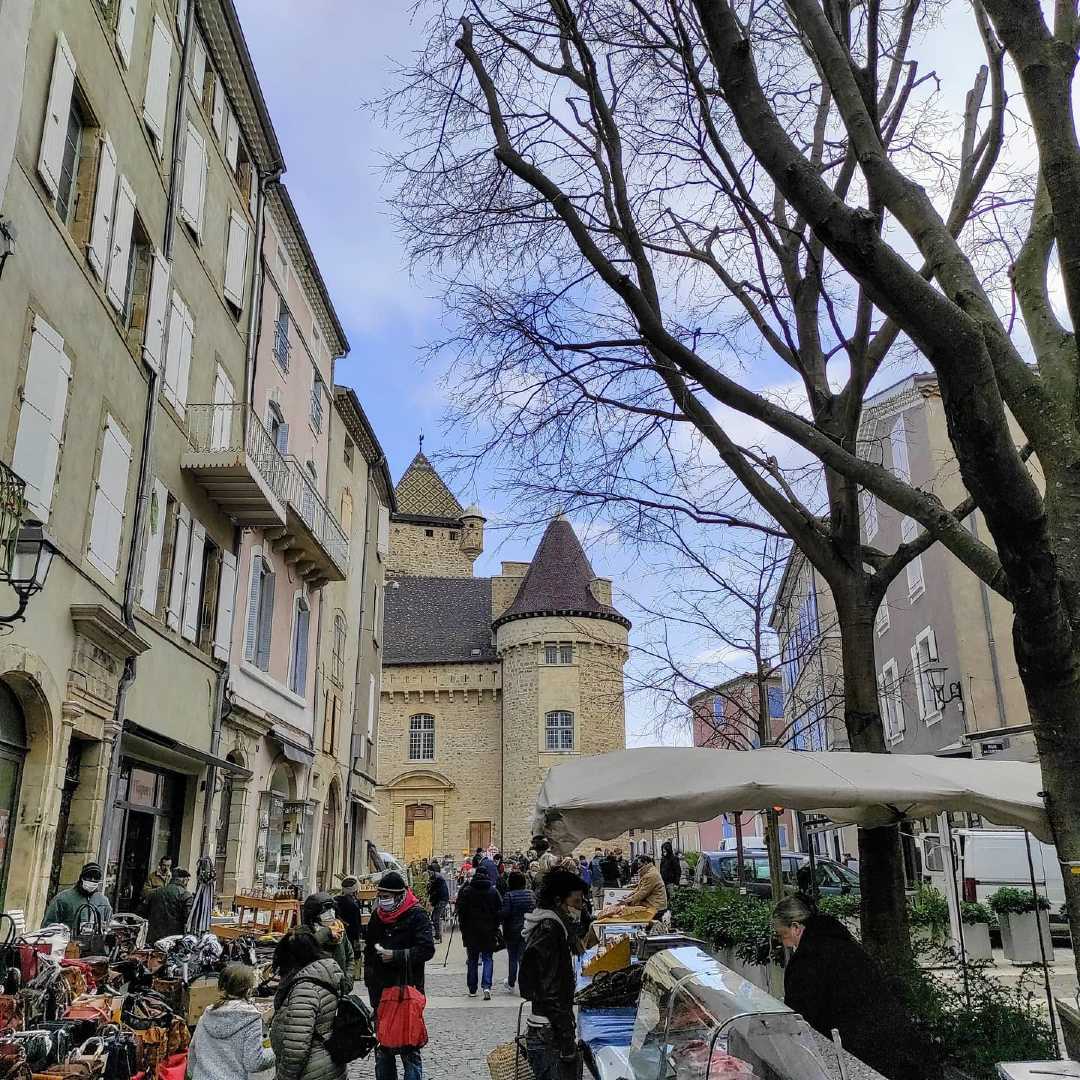 Marché d&rsquo;hiver à Aubenas